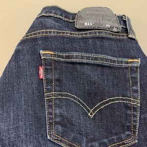 Men’s Levi’s 511 slim fit blue jeans 29x30